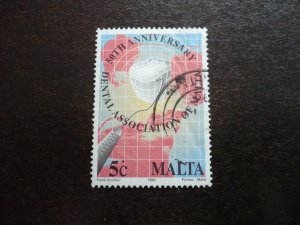 Stamps - Malta - Scott# 827 - Used Part Set of 1 Stamp