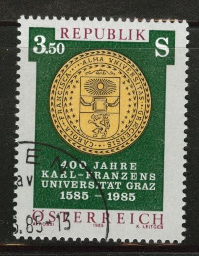 Austria Osterreich Scott 1299 used Franzens University 1985