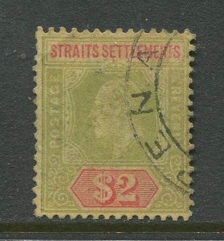 STAMP STATION PERTH Straits Settlements #126 KEVII Definitive 1909 CV$27.50.