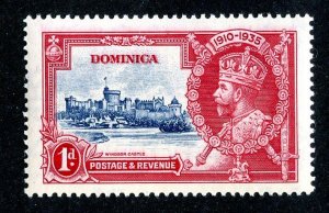 1935 Dominica Sc.# 90 mlh* ( 734 BCXX )