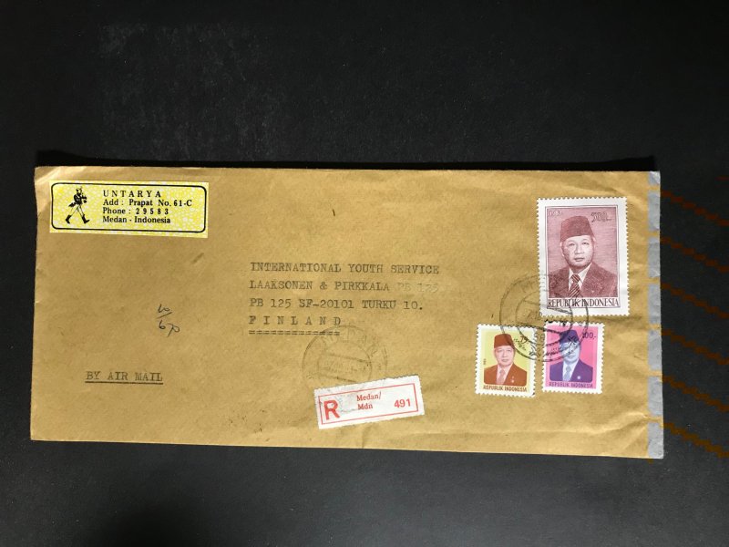 Indonesia #780//B242 Cover to Finland (1970-1999) Cover #4891