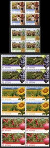 Australia SG3742/3 and SG3748/50 2012 Farming Part 1 Set Blocks of 4 U/M