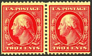 U.S. #332 MINT PAIR OG NH