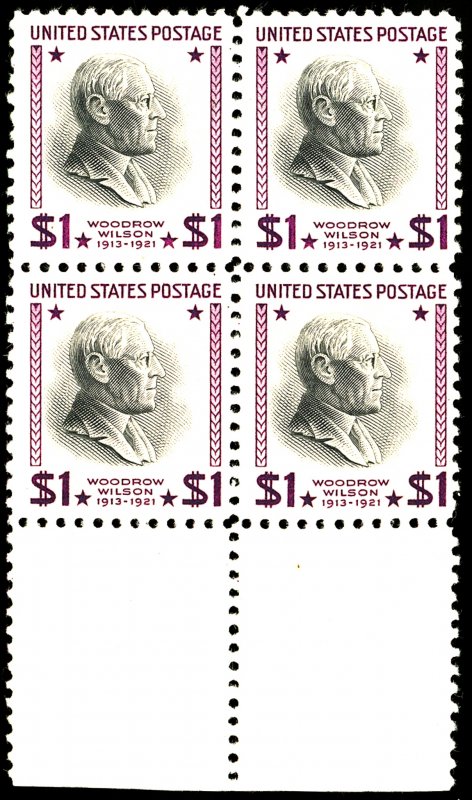 U.S. #832 MINT BLOCK OF 4 OG LH