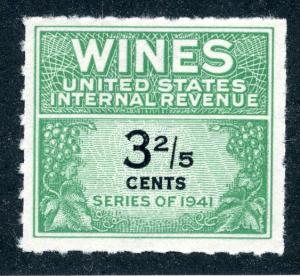 Scott RE183 - 3⅖ cents - 1942-49 Wines - MNH - No Gum As Issued