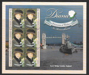 ST.VINCENT SG4155a 1998 PRINCESS DIANA MNH