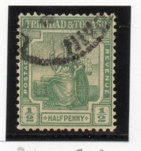 Trinidad & Tobago 1921 Early Issue Fine Used 1/2d. 033852