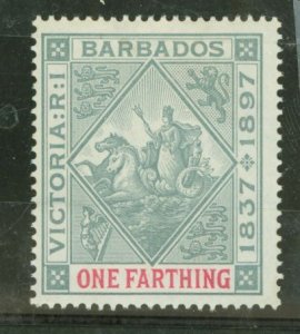 Barbados #90 Unused Single