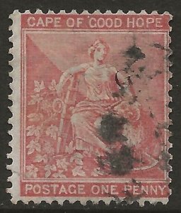 Griqualand West 1879 Hope 1d Rose 'G' Ovpt Scott #98 VG Used CV $7.00