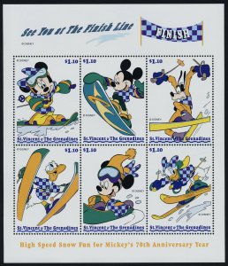 St Vincent 2660-5 MNH Disney, Winter Sports