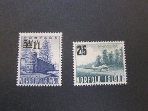 Norfolk Island 1960 Sc 26-7 MH