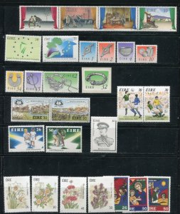 Ireland Stamps Ranging From 763-821 All MNH Strip, Pairs, Definitives 1990