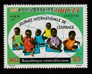 Central Africa # CB4, UNICEF 25th Anniversary, Mint NH, 1/2 Cat.