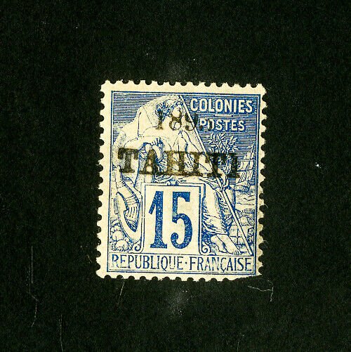 Tahiti Stamps # 22 VF OG LH Catalog Value $55.00