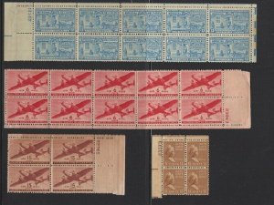 United States Air Mail Plate Blocks