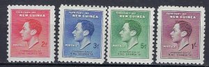 New Guinea 48-51 MNH 1937 KGVI Coronation (ak1898)