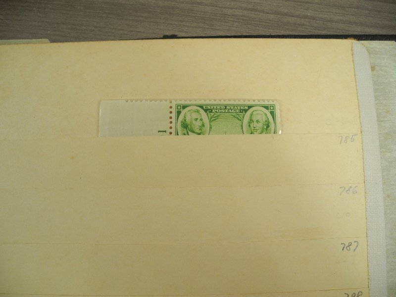 US, Excellent assortment of Mint Stamps mounted on pages & in stock pages