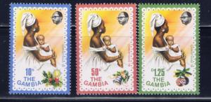 Gambia 338-40 MNH 1978 Christmas