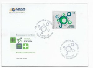 ARGENTINA 2008 TEACHING OF SCIENCES EDUCATION 1 VALUE ON FIRST DAY COVER