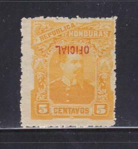 Honduras O14 Error, Inverted Overprint MNH Official Stamp