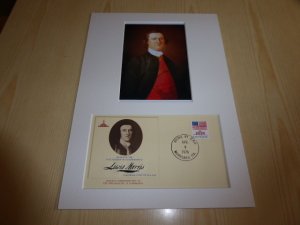 Lewis Morris photograph and 1976 USA Declaration of Independence Cover