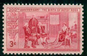 #1004 3¢ BETSY ROSS FLAG STAMPS LOT OF 400 MINT - SPICE UP YOUR MAILINGS!