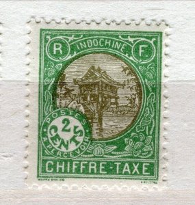 FRENCH INDO-CHINE; 1927 early Local Postage Due issue Mint hinged 2c. value