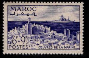 French Morocco Scott B37 MH* 1948 semi-postal stamp