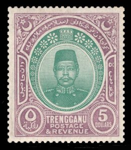 MOMEN: MALAYA TRENGGANU SG #17 1912 MINT OG NH £275++ LOT #69000*