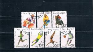 Tanzania 1018-1024 set Used Sports (T0002)