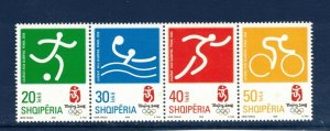 Albania Sc 2859 MNH Strip of 2008 - Sport