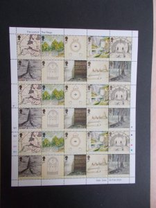 2004 Tolkien Lord of the Rings set of 10 in Complete Sheet of 30 U/M Great Price