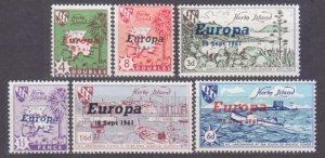 1961 Great Britain Herm Island 6v Overprint - Europa