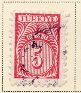 Turkey 1959 Early Issue Fine Used 5k. 086027