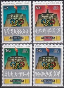 1984 Aitutaki 525-528 1984 Olympic Games in Los Angeles 6,50 €
