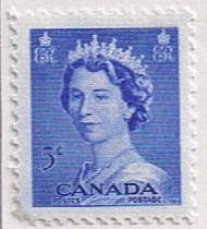 Canada Mint VF-NH #329 QEII 5c