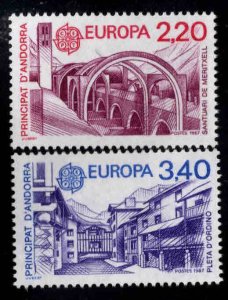 Andorre (French) Andorra Scott 352-353  MNH** 1987 Europa set