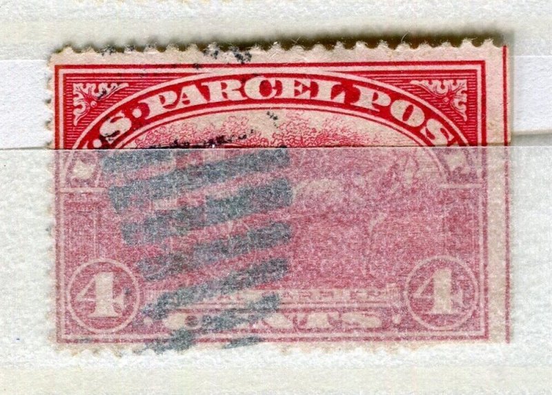 USA; 1912 early Parcel Post pictorial issue fine used 4c. value