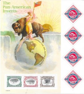 US #3505 Pan-American Inverts Souvenir Sheet (MNH) CV $14.75