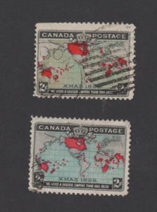 Scott #   86  &  86b   used