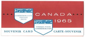 Canada Post 1965 Souvenir Card Scott SC#7 with Original Envelope