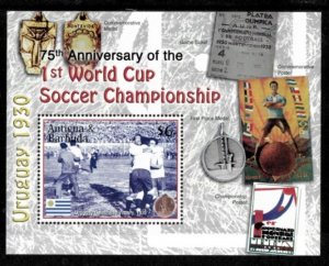 Antigua 2005 - World Cup Football - Souvenir Stamp Sheet - Scott #2822 - MNH