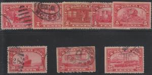 U.S. Stamp - Q1-Q9 Missing Q7. All Used
