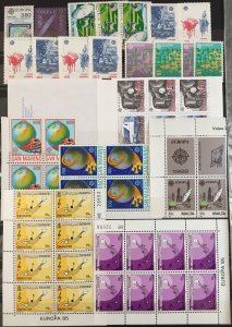 GB Sweden Cyprus Malta Europa MNH +Blocks+Booklets Mixture(Apx350)(TK76) 