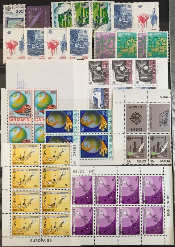 GB Sweden Cyprus Malta Europa MNH +Blocks+Booklets Mixture(Apx350)(TK76) 
