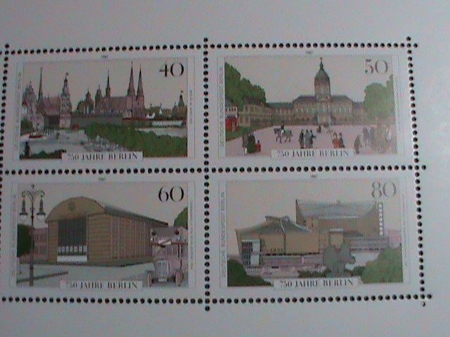 GERMANY-BERLIN STAMP-1987 SC#1496a 750TH ANNIVERSARY OF BERLIN MNH S/S-VF