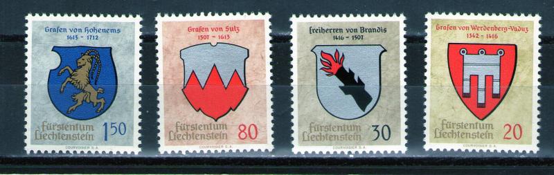 Liechtenstein 386-389 MNH