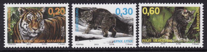 Luxembourg #1360-62 F-VF MNH ** Cats of Prey