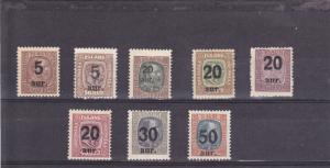 Iceland  Scott#  130-8  MH