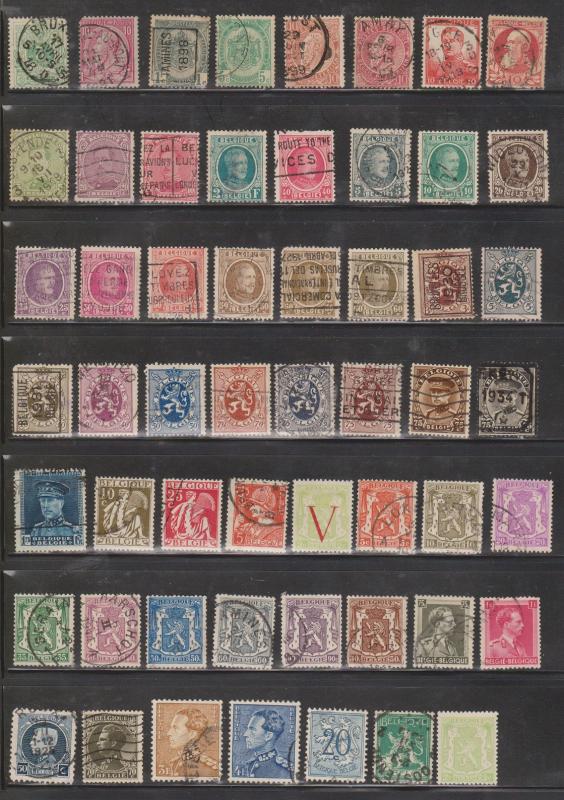 BELGIUM Lot Of Used - Nice Mix Some Minor Faults